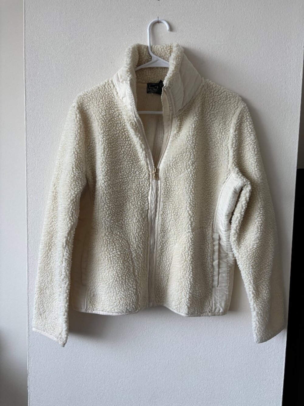 Lauren Ralph Lauren Active Cream Fuzzy Jacket - Size Medium